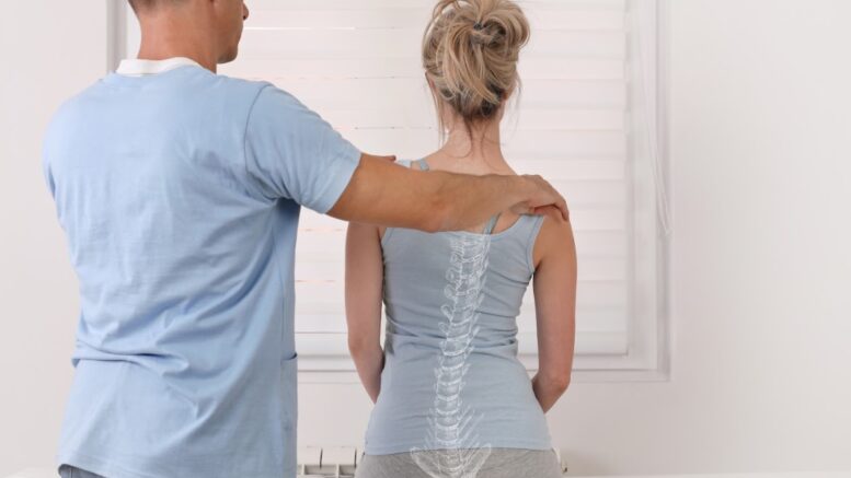 back pain woman spine