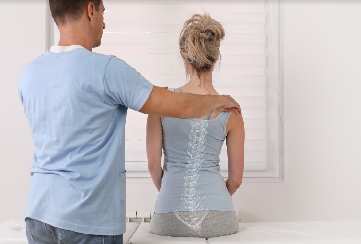back pain woman spine