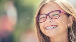 child with braces