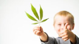 child with cannabis