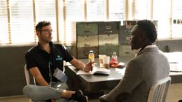 men talking counseling