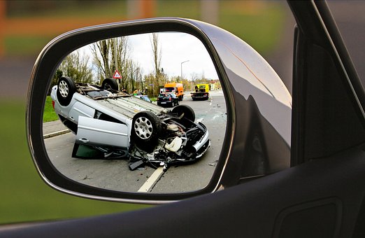 rear mirror accident