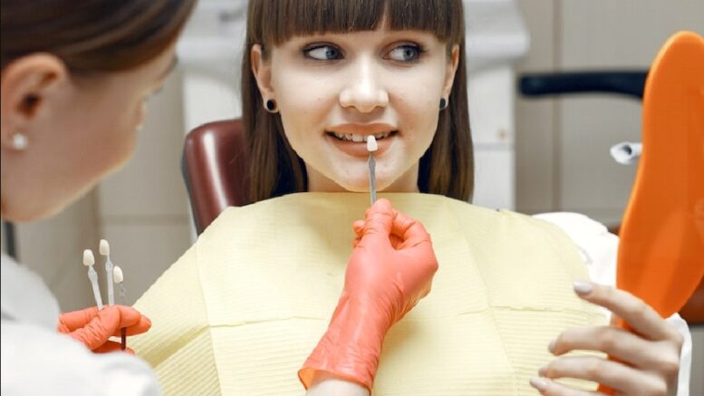 Dental veneers girl