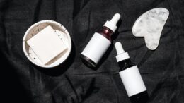 black white skincare