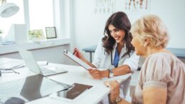 Doctor and elderly patient