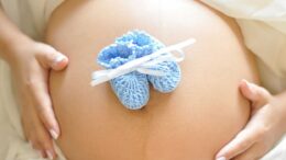pregnant blue ribbon