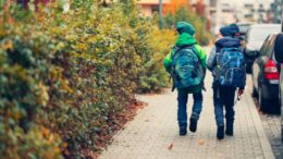 children going to school