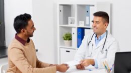 young doctor diverse patient