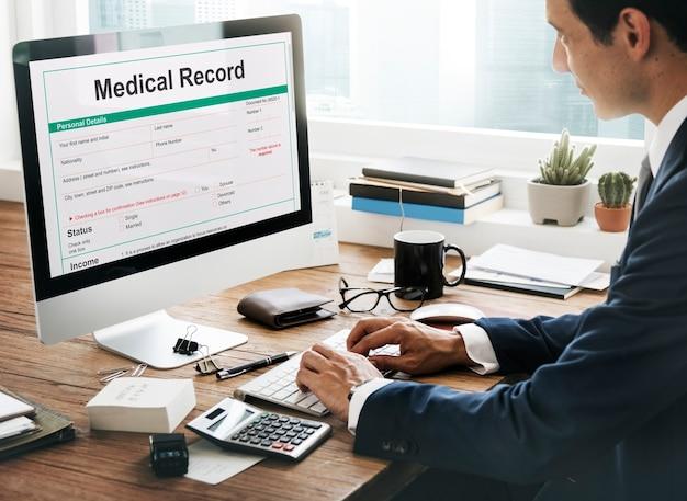 medical record man