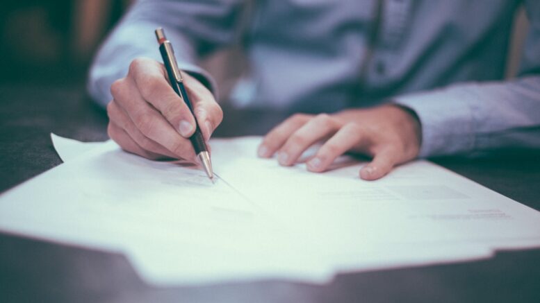 writing document